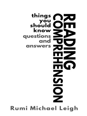 cover image of Reading comprehension